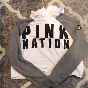 Victoria Secret cropped hoodie
